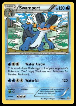 Swampert #35/160 XY - Primal Clash tcg Pokemon - Image 1