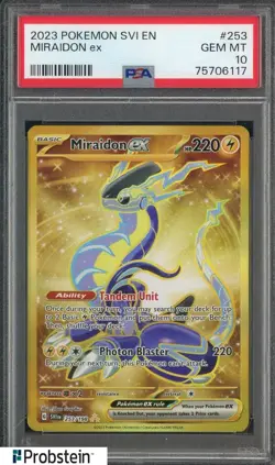 2023 Pokemon SVI EN #253 Miraidon Ex PSA 10 GEM MINt - Image 1