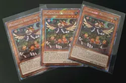 3x Madolche Hootcake 1st Edition Platinum Secret Rare RA04-EN206 YuGiOh Playset - Image 1