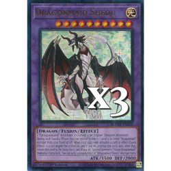 3x Dragonmaid Sheou BLMM-EN064 Ultra Rare NM 1st Ed YUGIOH - Image 1