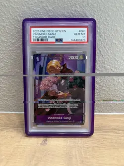 Vinsmoke Sanji OP10-063 Treasure Rare Legacy of The Master One Piece PSA 10 - Image 1