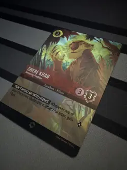 Disney Lorcana enchanted Shere Khan Menacing Predator Enchanted Holofoil 212/204 - Image 3
