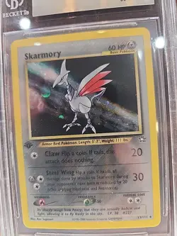 Skarmory Neo Genesis 1st Edition Holo Pokemon Card WOTC Mint PSA BGS 9 - Image 4