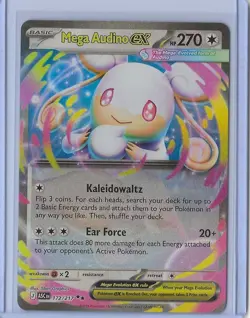 Pokemon TCG Mega Audino Ex 172/217 Ascended Heroes Double Rare NM Card - Image 1