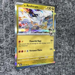 Pokemon TCG N's Reshiram 116/159 Holo Foil Card - Image 3