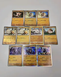 Pokemon Card Lot Of 10 Various Mankey Primape Annihilape Reverse Holo Rare - Image 2