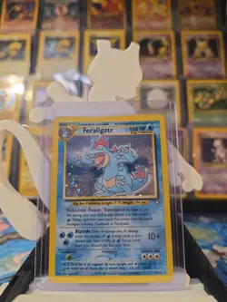 Pokemon TCG Feraligatr Neo Genesis Holo Card 5/111 Unlimited Rare MP- - Image 1