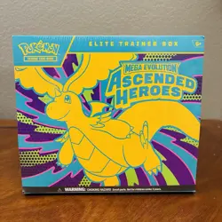 Pokemon TCG: Ascended Heroes Factory Sealed Elite Trainer Box Cards Etb New - Image 1