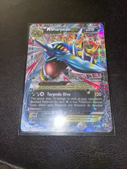 Pokemon M Sharpedo EX XY200 XY Promo Holo 210 HP Torpedo Strike Card English - Image 1