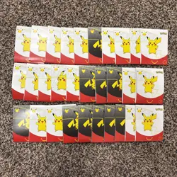 30x Pokemon 2021 McDonald’s 25th Anniversary Sealed Booster Pack Pikachu - Image 1