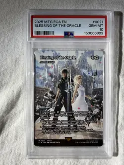 2025 MTG Final Fantasy Commander - Blessing of the Oracle Full Art PSA 10 - Image 1