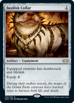 1x Lightly Played, English Basilisk Collar - Double Masters - Image 1