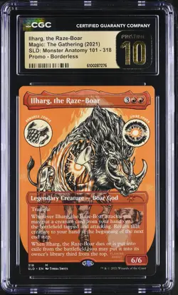 ILHARG, THE RAZE-BOAR Secret Lair Mythic CGC Pristine 10 MTG [Nostalgium] - Image 1