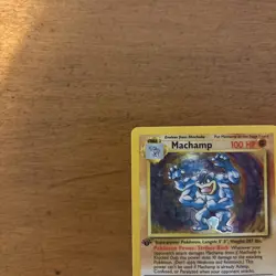 Pokemon TCG Machamp 8/102 1st Edition Base Set Holo Rare VLP - Image 2