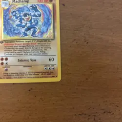 Pokemon TCG Machamp 8/102 1st Edition Base Set Holo Rare VLP - Image 4