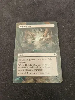 Bojuka Bog Hand Painted Alter Altered Art MTG Magic the Gathering - Image 1