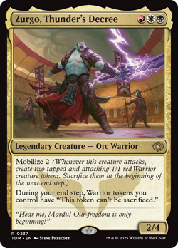 Zurgo, Thunder's Decree MTG EDH Commander Deck, - Image 3
