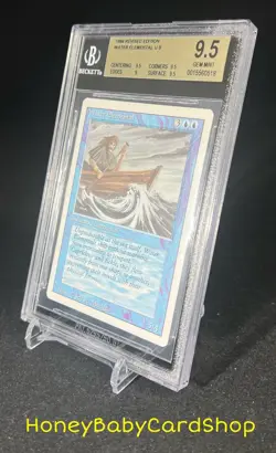 MTG 3rd Edition Revised 1994 Water Elemental BGS 9.5 GEM MINT Old School 93/94 - Image 3