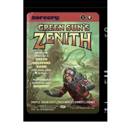 Wizards of the Coast Green Sun's Zenith Showcase Special Guests Sorcery Green 1… - Image 1