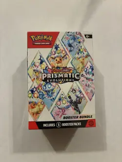Pokemon TCG: S&V Prismatic Evolutions Factory Sealed Booster Bundle Box 6 Packs - Image 1
