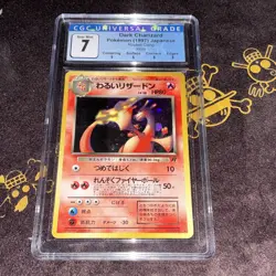 CGC 7 Dark Charizard Holo 1997 Rocket Gang #006 Japanese Pokemon TCG - Image 2
