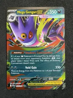 Mega Gengar EX 125/217 Phantasmal Flames NM - Image 1