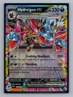 Hydreigon ex #119/191 Holo Surging Sparks Pokemon Card - NM - Image 1