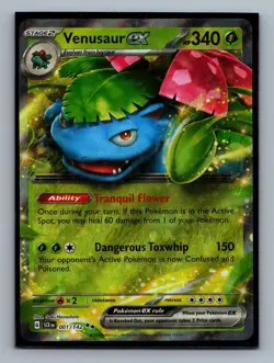 Venusaur ex #1/142 Holo Stellar Crown Pokemon Card - NM - Image 1