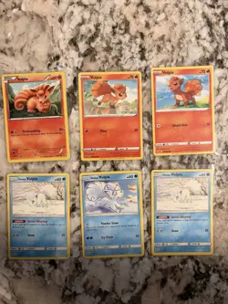 Pokemon TCG Vulpix And Alolan Vulpix Lot of 6 Near Mint Condition English Cards - Image 1