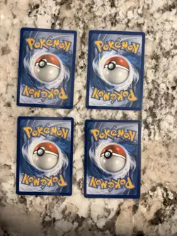 Pokemon TCG Meowth Lot of 4 Near Mint Condition English Cards - Image 2