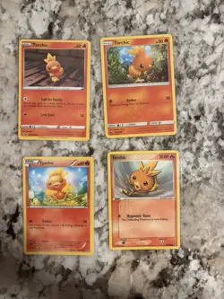 Pokemon TCG Torchic Lot Of 4 Near Mint Condition English Cards - Image 1