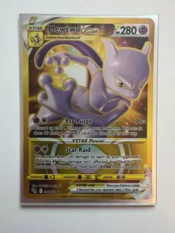 Mewtwo VSTAR (Secret) 086/078 Pokemon GO Holo - AMAZING CONDITION RARE - Image 1