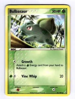 Bulbasaur - 046/100 Crystal Guardians #46 (2006) Common NM Pokemon - Image 1
