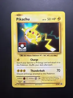 ⚡ PIKACHU 2016 - (Pokemon League) XY202 Black Star Promos Holo - LP - Image 1
