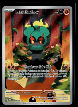 Pokemon TCG Mega Evolution Set: Marshadow 146/132 Illustration Rare Card - NM - Image 1