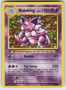 Nidoking Holo Rare XY - Evolutions 45/108 Pokemon - Image 1