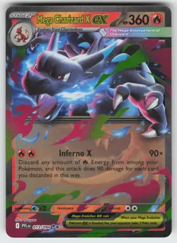 Mega Charizard X ex - Double Rare ME02: Phantasmal Flames 013/094 Pokemon - Image 1