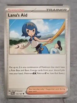 💥Pokemon - Lana's Aid - 155/167 - Uncommon - Twilight Masquerade - NM💥 - Image 1