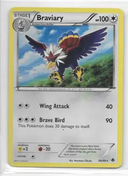 Pokemon --- BRAVIARY --- B/W Emerging Powers! HOLOFOIL! NM/Mint! 88/98 - Image 3