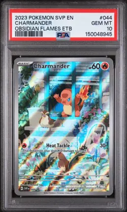 2023 POKEMON SVP EN-SV BLACK STAR PROMO #044 CHARMANDER PSA 10 - Image 1