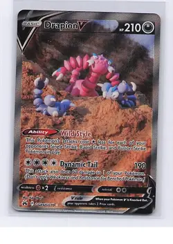Drapion V GG49/GG70 Holo V Rare Crown Zenith Galarian Gallery Pokemon Near Mint - Image 1