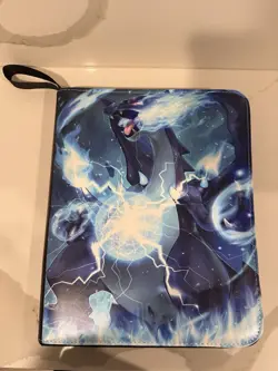 Pokemon TCG 9 Pocket 3 Ring Mega Charizard X & Y Binder W/ 40+ Pages - Image 1