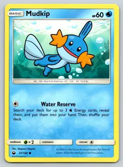 MUDKIP 32/168 C CELESTIAL STORM POKEMON MP NEGISHI - Image 1