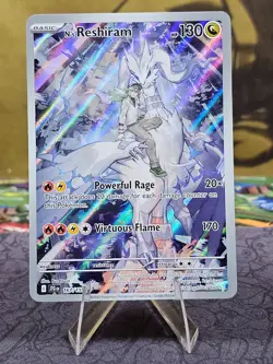 Pokemon TCG N's Reshiram 167/159 Journey Together Illustration Rare Holo NM- - Image 1
