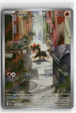 Litleo 139 Mega Evolution Pokemon Illustration Rare Near Mint - Image 1