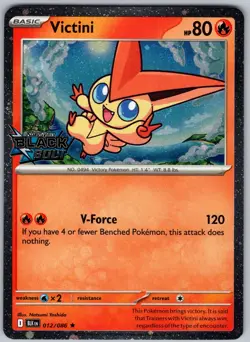 Victini Black Bolt Stamped 012/086 Holo Pokemon Holo NM - Image 1