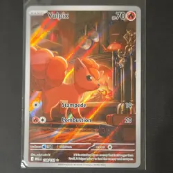 Pokemon TCG Vulpix Me01: Mega Evolution 138/132 Secret Rare Holo Full Art 2025 - Image 1