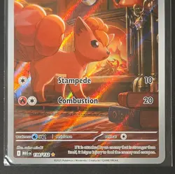 Pokemon TCG Vulpix Me01: Mega Evolution 138/132 Secret Rare Holo Full Art 2025 - Image 3