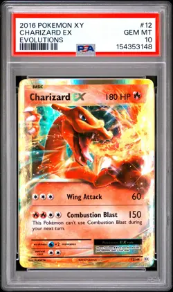 Pokemon XY Evolutions Charizard EX 12 PSA 10 - Image 1
