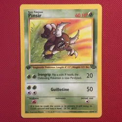 Pokemon Vintage 1st Edition Non-holo Pinsir Jungle Set 25/64 Wotc 1999 - Image 1
